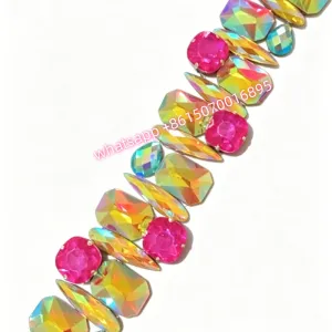 Iron on Rhinestone Trim